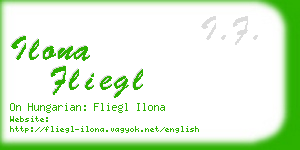 ilona fliegl business card